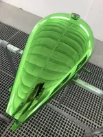 Harley – Chrome vert & lettrage déco (6)