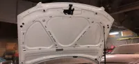 AUDI A4 CABRIOLET Réparation, changement d'aile arrière gauche , puis préparation complète pour changement de couleur en blanc opaque audi (3)