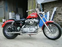 Harley Davidson Décoration Diablotin rouge et damier (9)