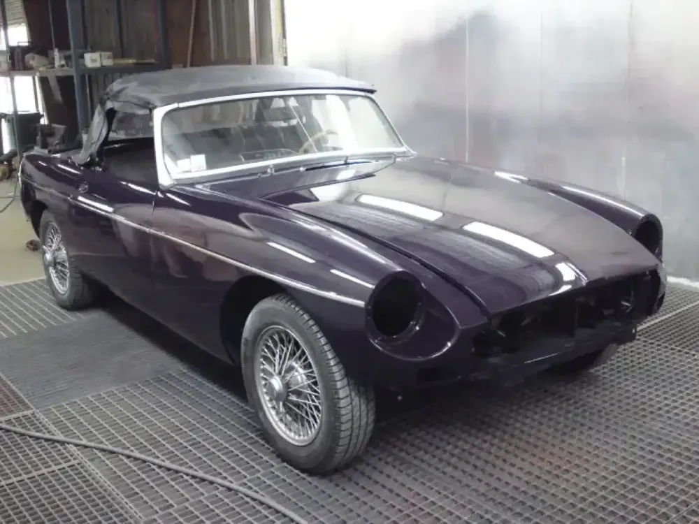 MG B – Restauration complète, changement de couleur (Nantes  Châteaubriant 44) (11)