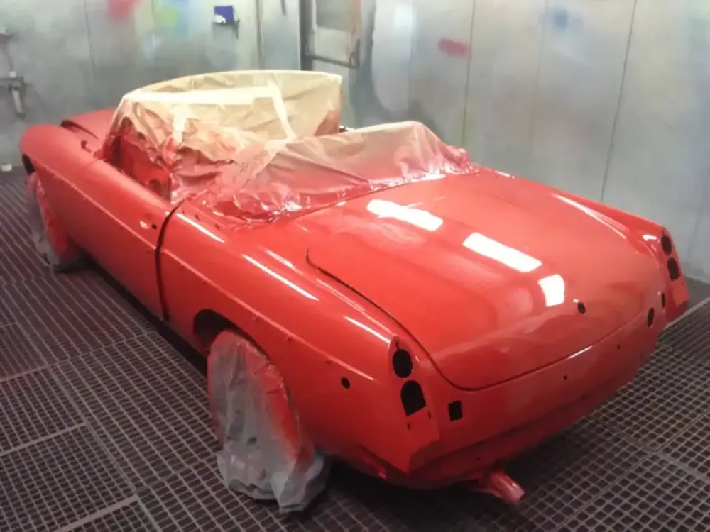 MG B – Restauration complète rouge (Nantes  Châteaubriant 44) (8)
