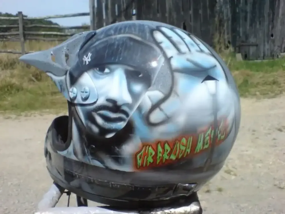 Casque moto-cross – Hip-hop, tag urbain