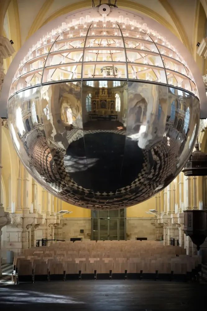 Chromage demi-sphère – Chapelle Corneille, Rouen (13)